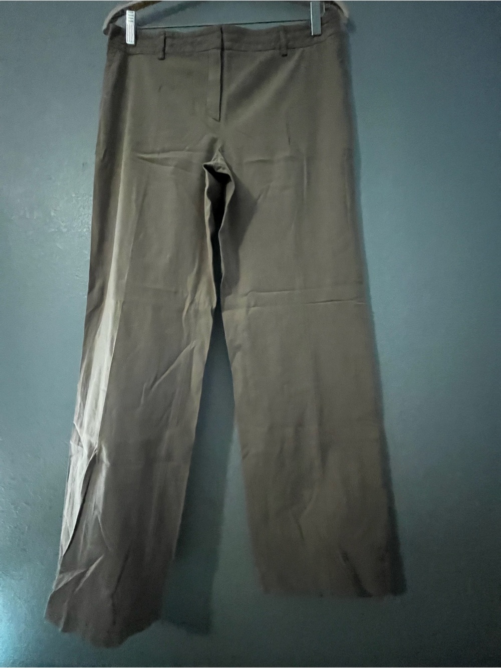 Akris Punto Women's Straight-Leg Chinos in Olive Brown